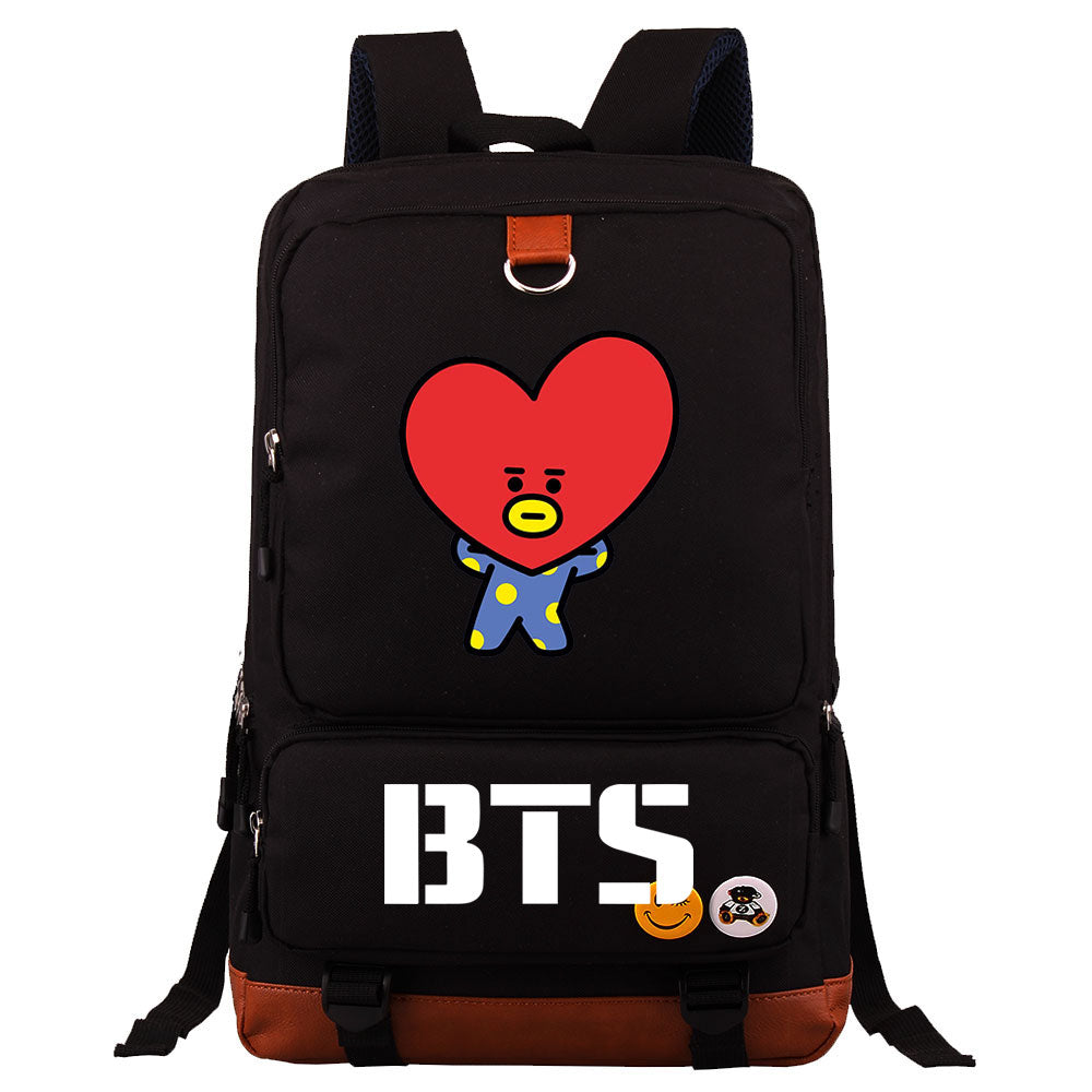 BTS TATA Proof Backpack NoteBook Laptop School Bag
