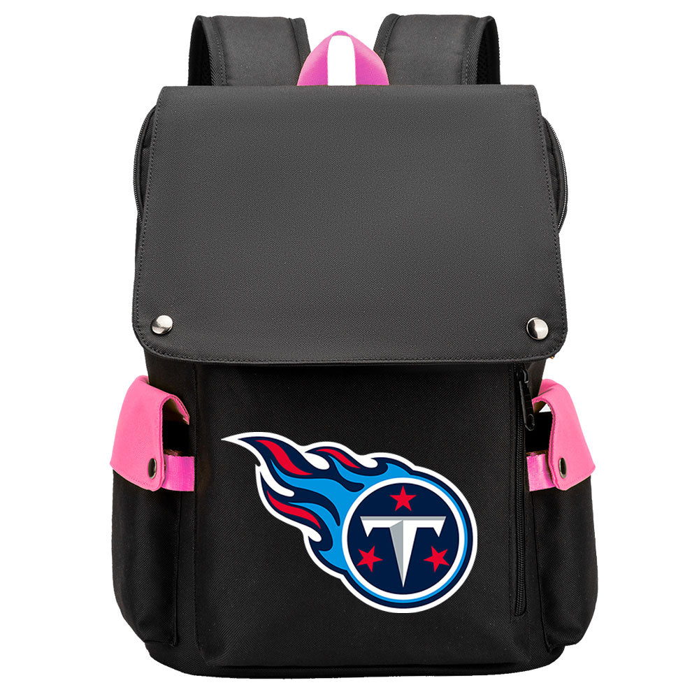 Tennessee Titans Football Team Rugby Laptop Backpack Oxford School Bag