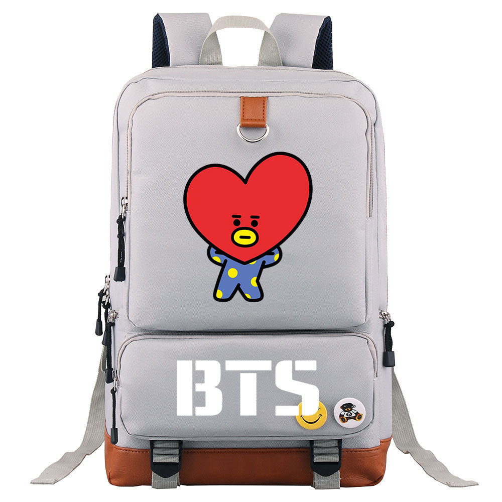 BTS TATA Proof Backpack NoteBook Laptop School Bag