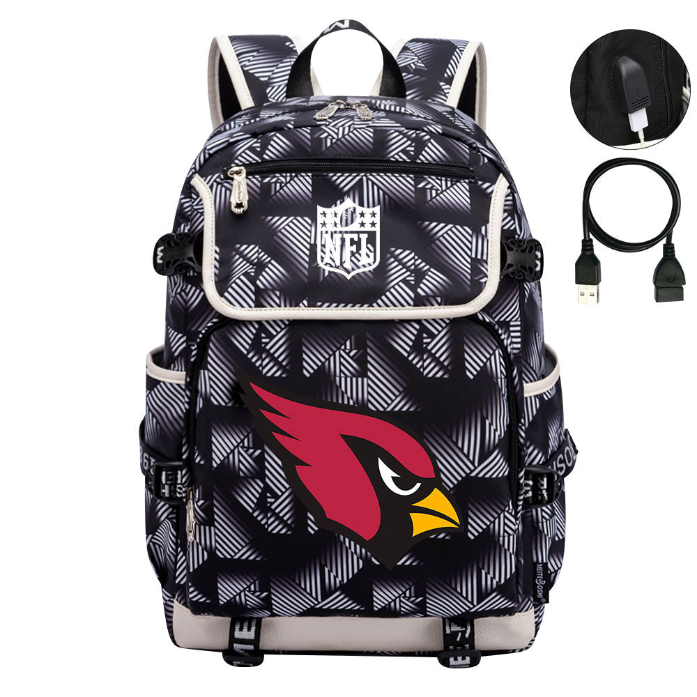 Arizona Cardinals Football Team Rugby Backpack School Notebook Travel Bag