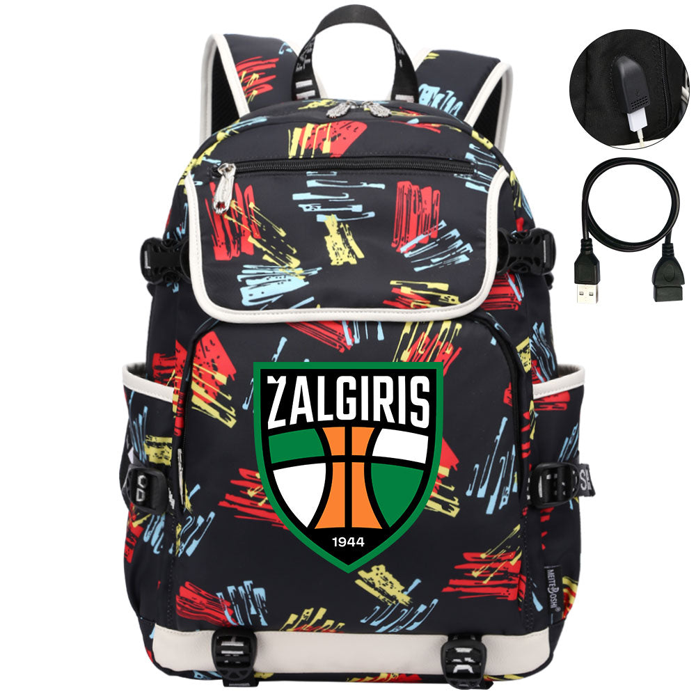 Zalgiris Backpack School Notebook Travel Bags