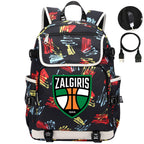 Zalgiris Backpack School Notebook Travel Bags