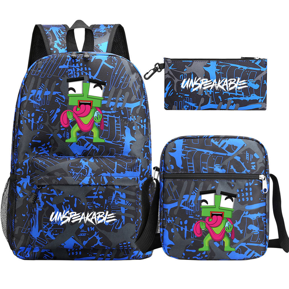Unspeakable Game School Backpack Shoulder Bag Pencil Bags 3pcs Set
