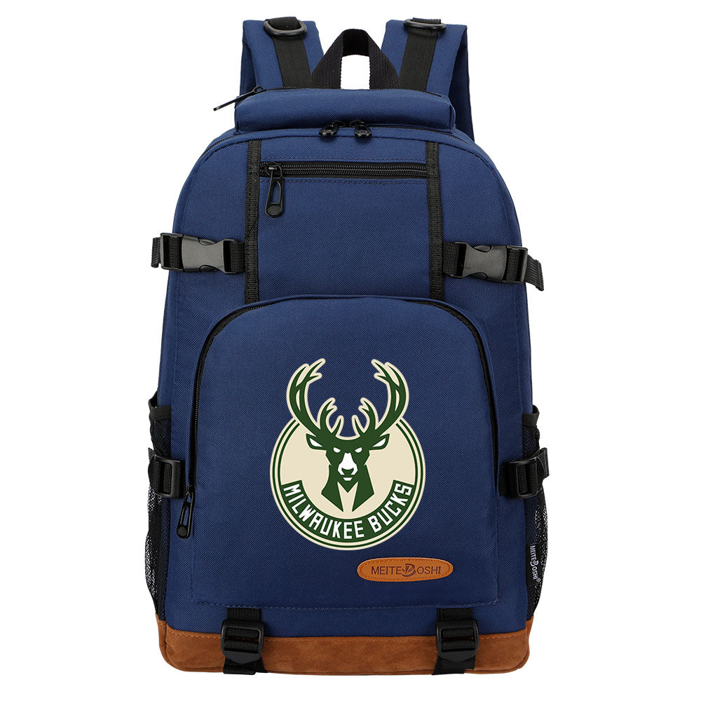 Milwaukee Bucks Waterproof Backpack School Notebook Travel Bag