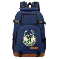 Milwaukee Bucks Waterproof Backpack School Notebook Travel Bag