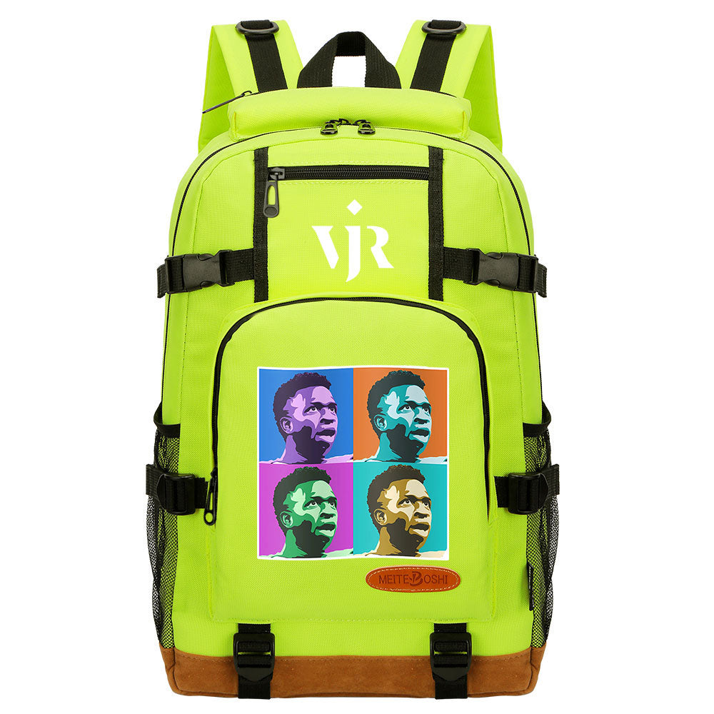 Vinicius Junior FC Waterproof Backpack School Notebook Travel Bag