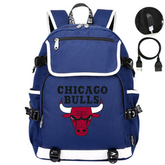 Chicago Bulls Backpack School Notebook Travel Bags