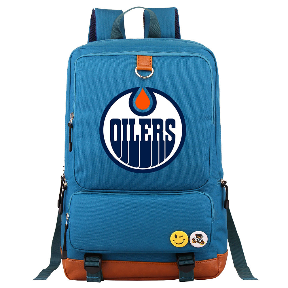 Edmonton Oilers Hockey Team Proof Backpack NoteBook Laptop School Bag