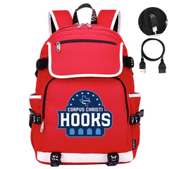 Corpus Christi Hooks Backpack School Notebook Travel Bags