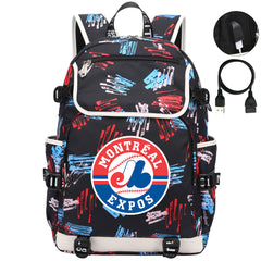 Montreal Expos Backpack School Notebook Travel Bags