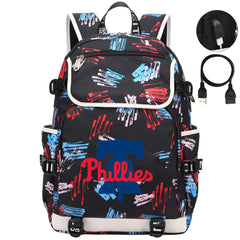 Philadelphia Phillies Backpack School Notebook Travel Bags