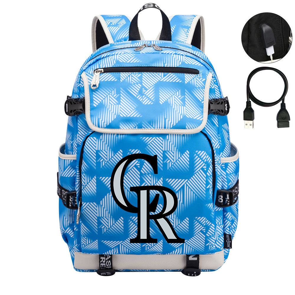 Colorado Rockies Backpack School Notebook Travel Bags