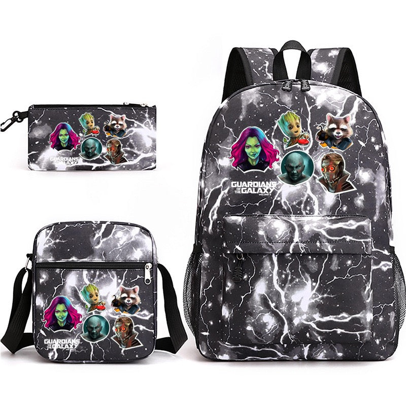 Guardians of the Galaxy School Backpack Shoulder Bag Pencil Bags 3pcs Set