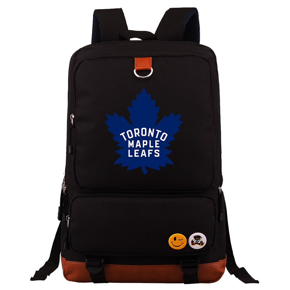 Toronto Maple Leafs Hockey Team Proof Backpack NoteBook Laptop School Bag