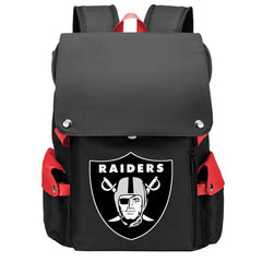 Oakland Raiders Football Team Rugby Laptop Backpack Oxford School Bag
