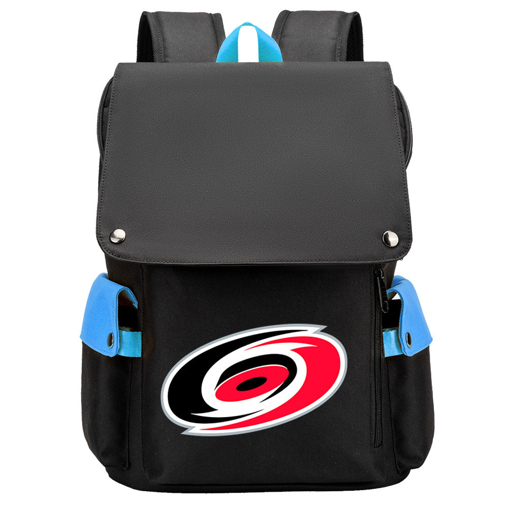 Carolina Hurricanes Hockey Team School Backpack Oxford Laptop Bag