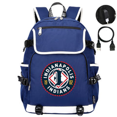 Indianapolis Indians Backpack School Notebook Travel Bags