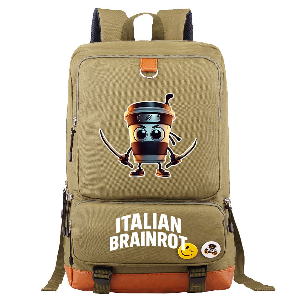Italian Brainrot Proof Backpack NoteBook Laptop School Bag