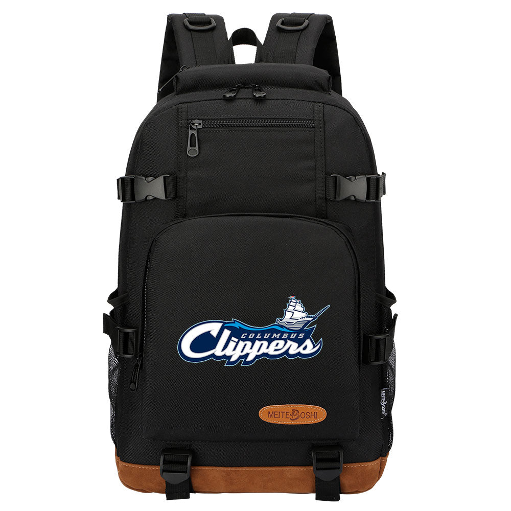 Columbus Clippers Waterproof Backpack School Notebook Travel Bag
