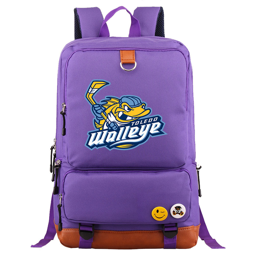 Toledo Walleye Hockey Team Proof Backpack NoteBook Laptop School Bag