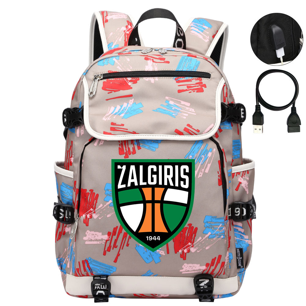 Zalgiris Backpack School Notebook Travel Bags