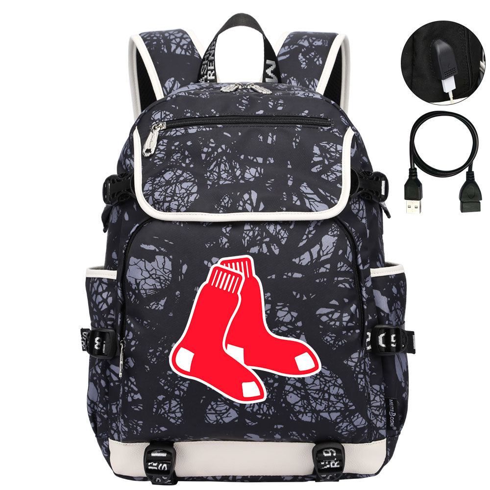Boston Red Sox Backpack School Notebook Travel Bags