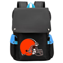 Cleveland Browns Football Team Rugby Laptop Backpack Oxford School Bag