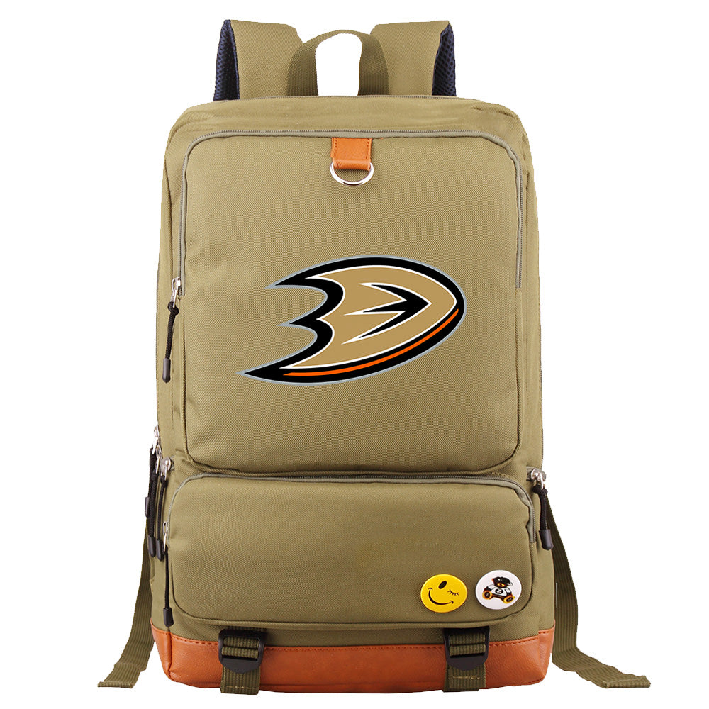 Anaheim Ducks Hockey Team Proof Backpack NoteBook Laptop School Bag