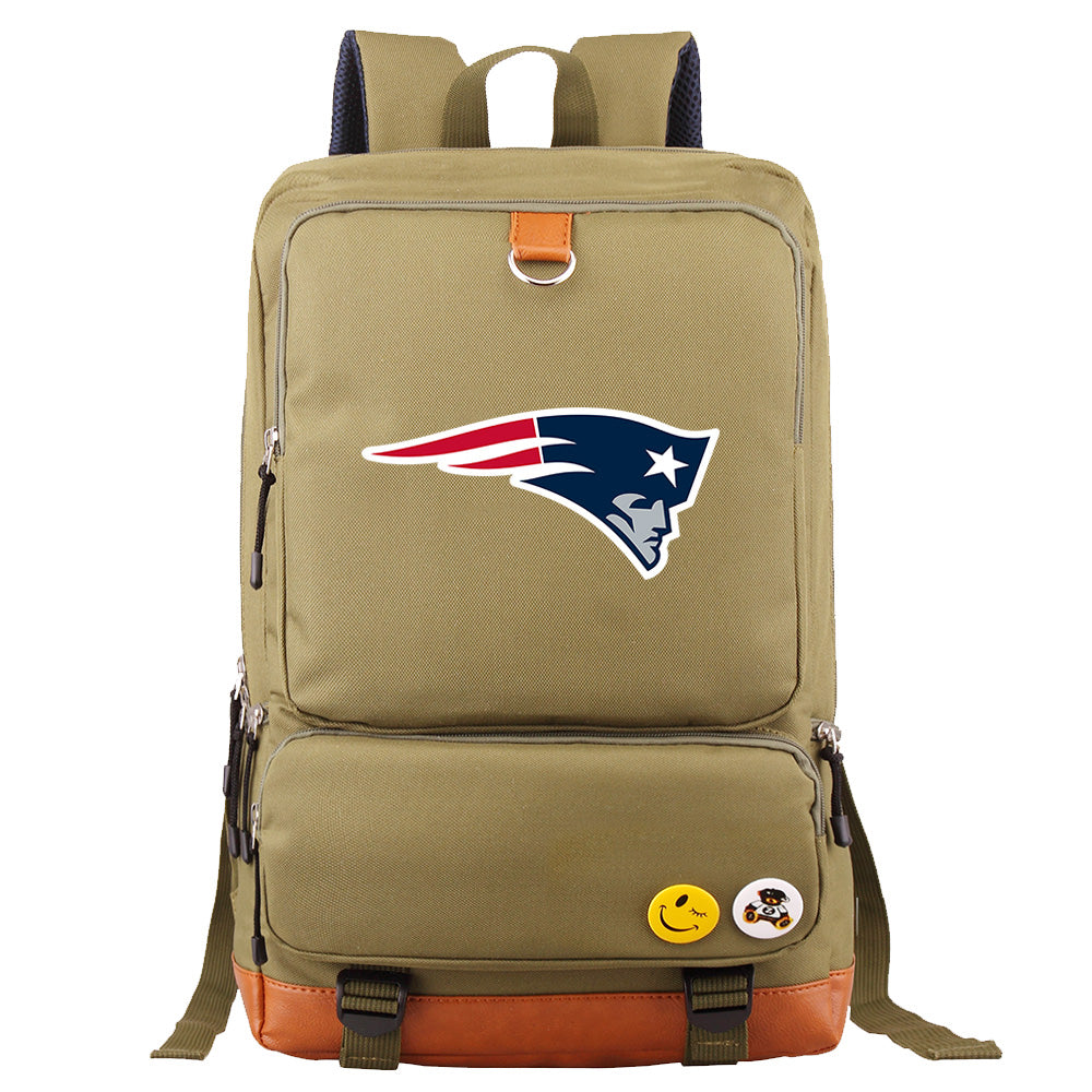 New England Patriots Football Team Rugby Proof Backpack NoteBook Laptop School Bag