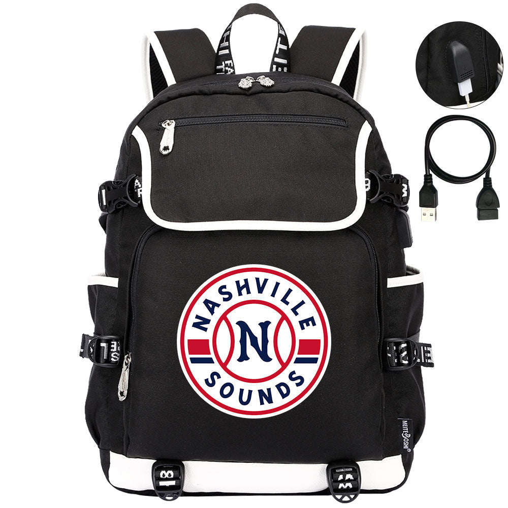 Nashville Sounds Backpack School Notebook Travel Bags