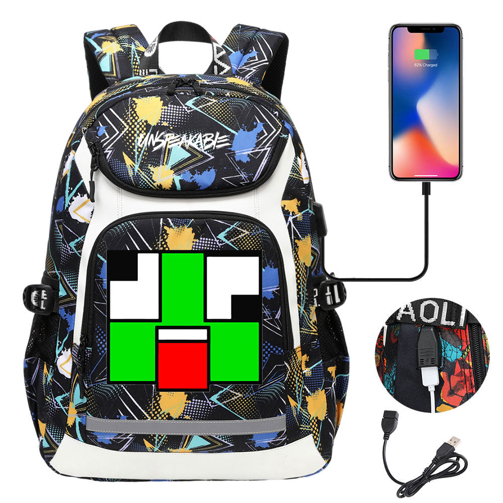 Unspeakable Gaming Backpack School Notebook Travel Bags With USB