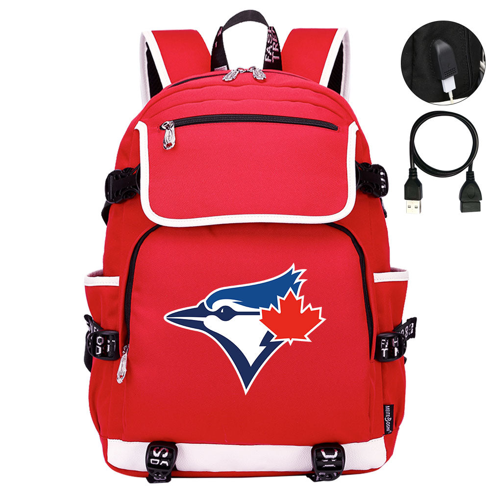 Toronto Blue Jays Backpack School Notebook Travel Bags