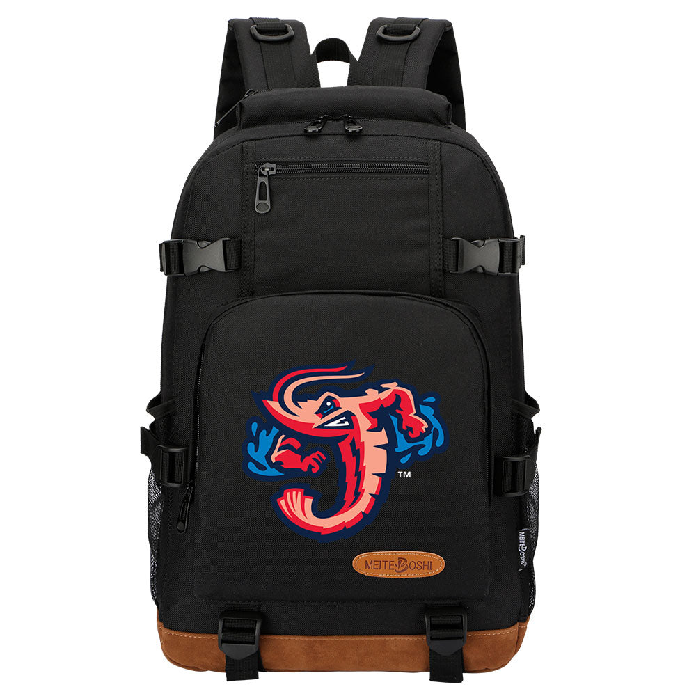 Jacksonville Jumbo Shrimp Waterproof Backpack School Notebook Travel Bag