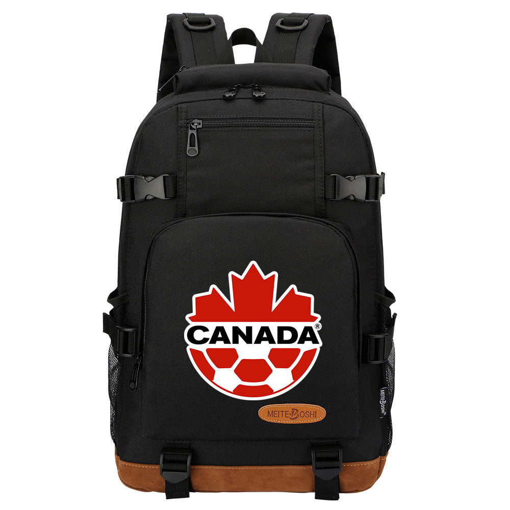 Canada National Football Team Waterproof Backpack School Notebook Travel Bag