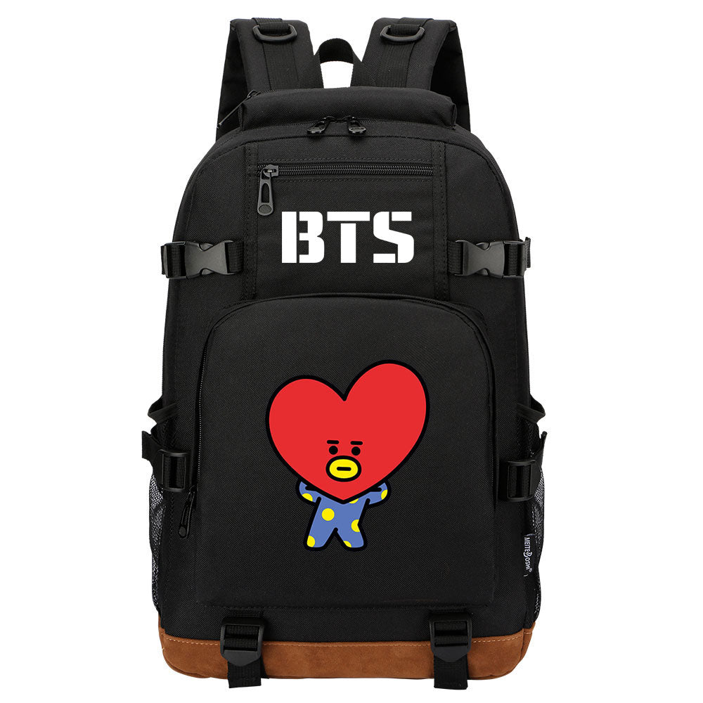 Kpop BTS TATA V Waterproof Backpack School Notebook Travel Bag
