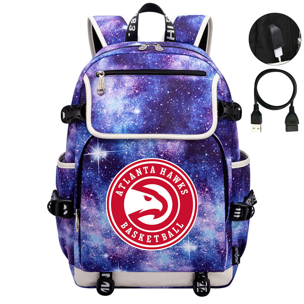 Atlanta Hawks Backpack School Notebook Travel Bags