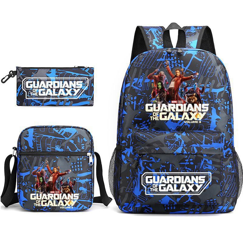 Guardians of the Galaxy School Backpack Shoulder Bag Pencil Bags 3pcs Set