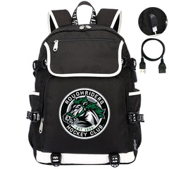 Roughriders Hockey League Backpack School Notebook Travel Bag