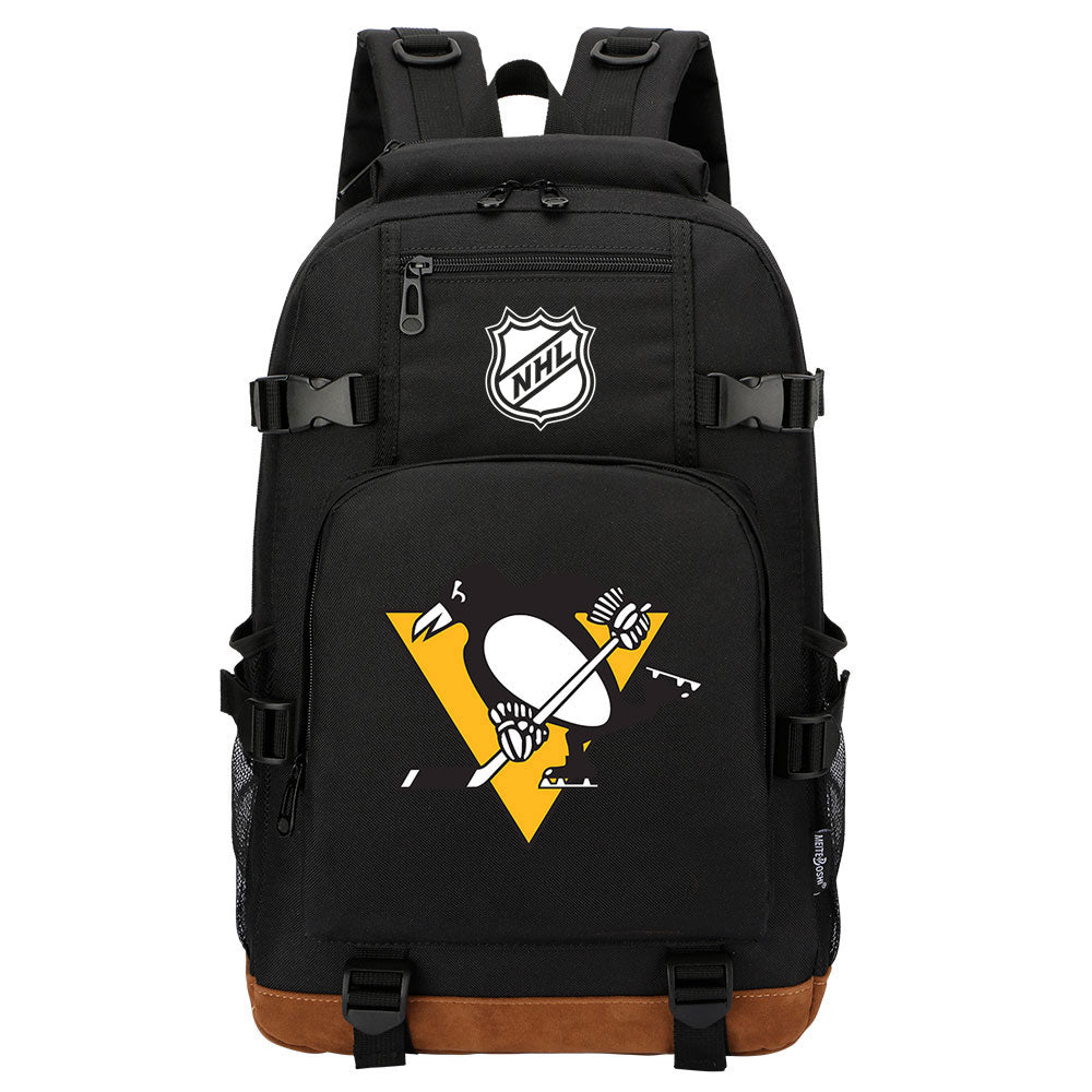 Pittsburgh Penguins Hockey League  Waterproof Backpack School Notebook Travel Bag