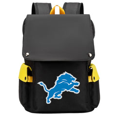 Detroit Lions Football Team Rugby Laptop Backpack Oxford School Bag