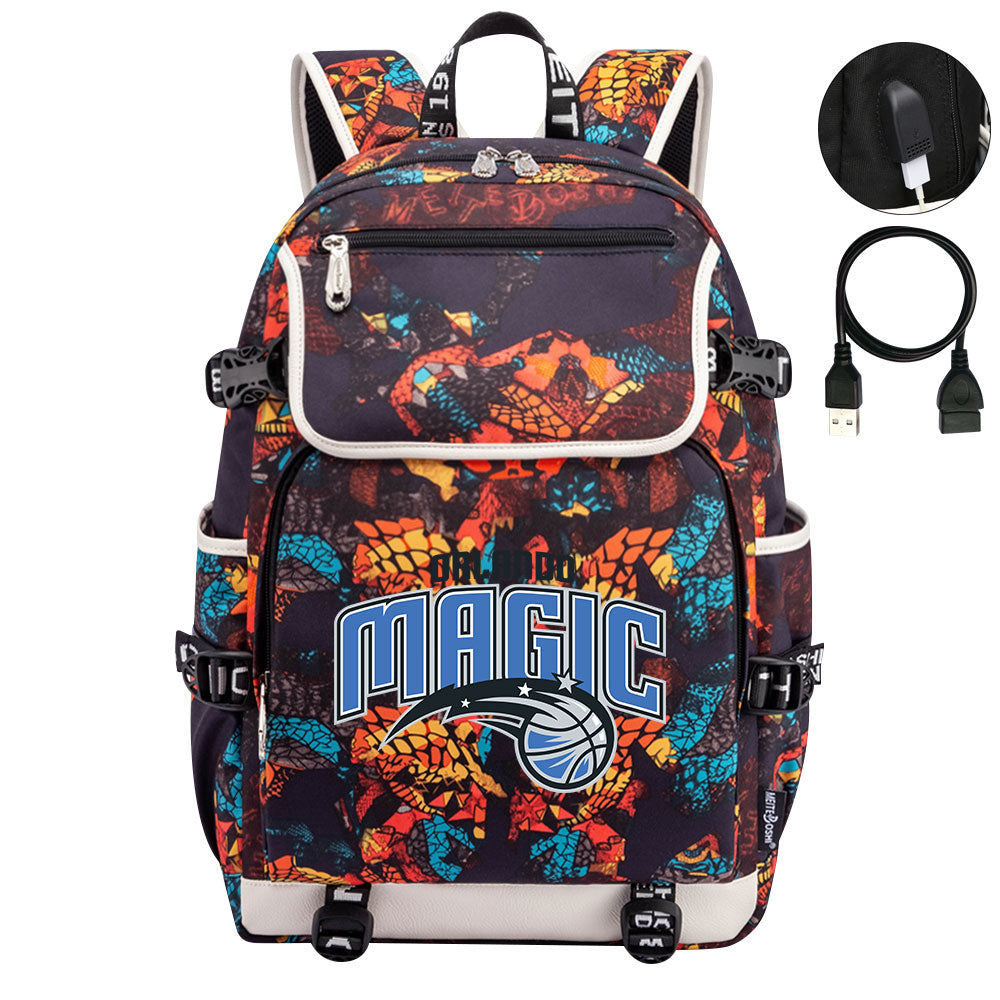 Orlando Magic Backpack School Notebook Travel Bags