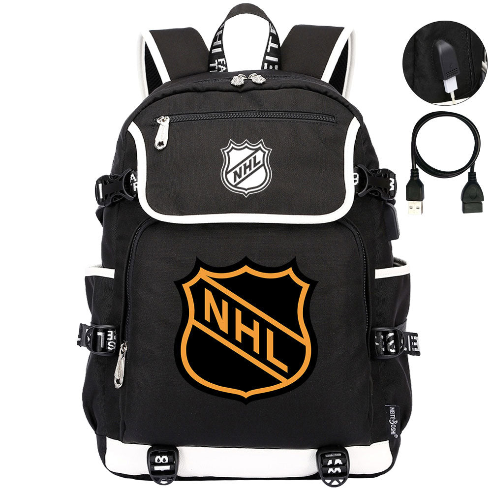 Hockey Team Backpack School Notebook Travel Bags
