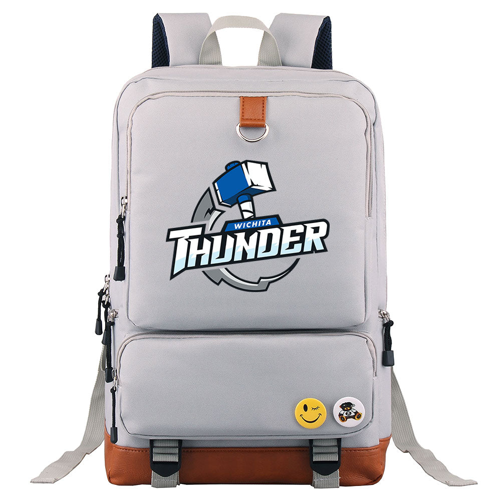Wichita Thunder Hockey Team Proof Backpack NoteBook Laptop School Bag