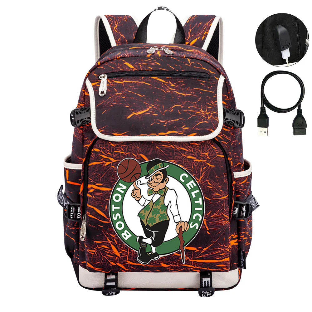 Boston Celtics Backpack School Notebook Travel Bags
