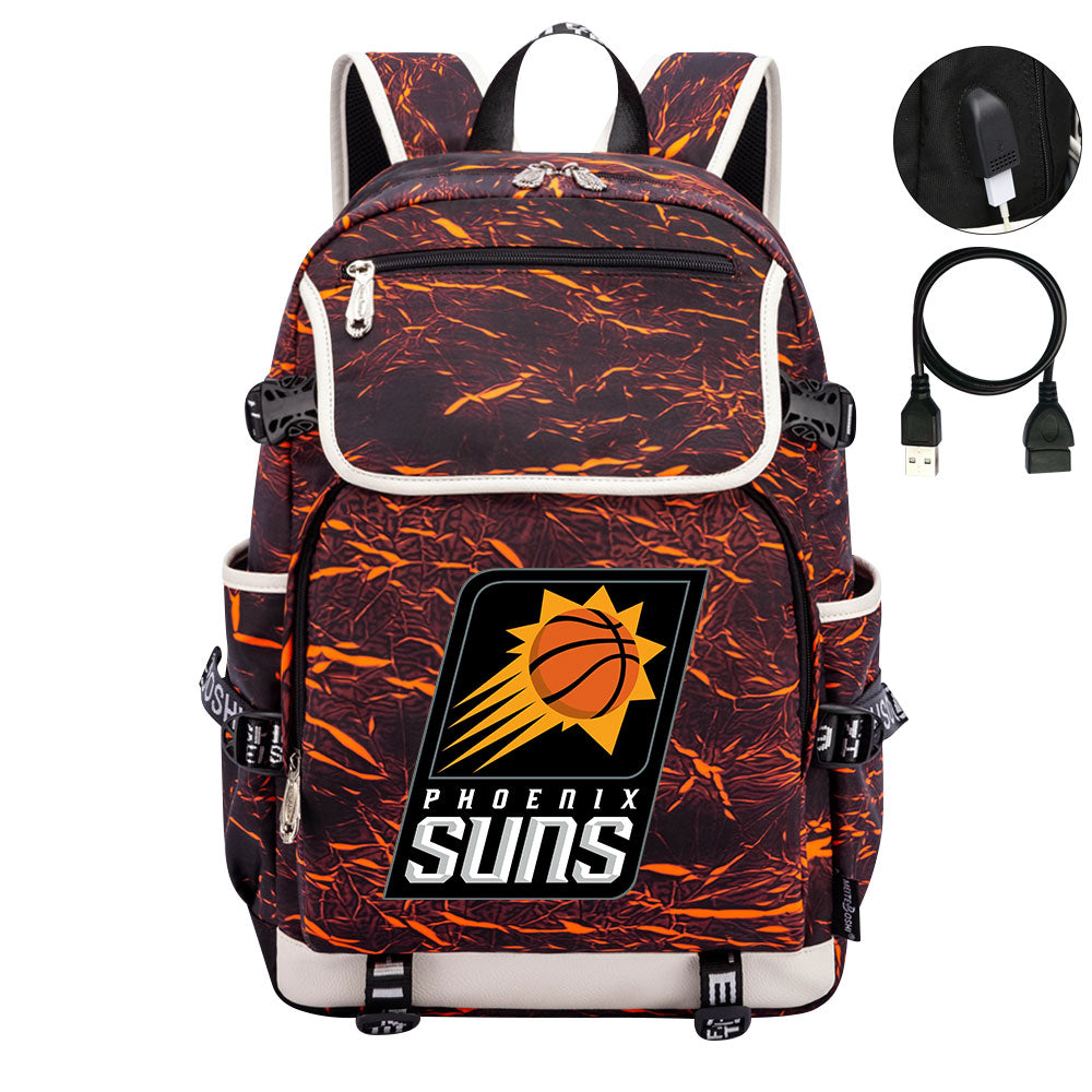 Phoenix Suns Backpack School Notebook Travel Bags
