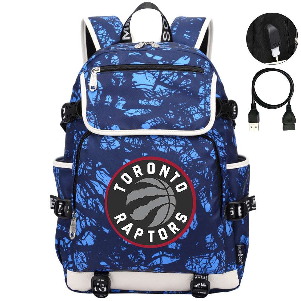 Toronto Raptors Backpack School Notebook Travel Bags