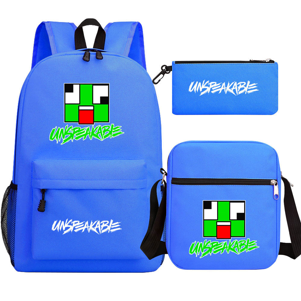 Unspeakable Game School Backpack Shoulder Bag Pencil Bags 3pcs Set
