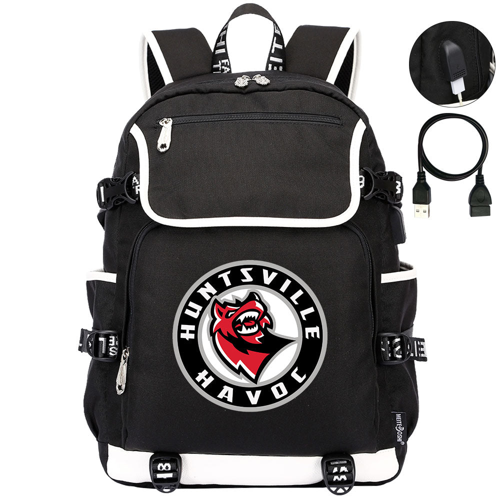 Huntsville Havoc Hockey League Backpack School Notebook Travel Bag