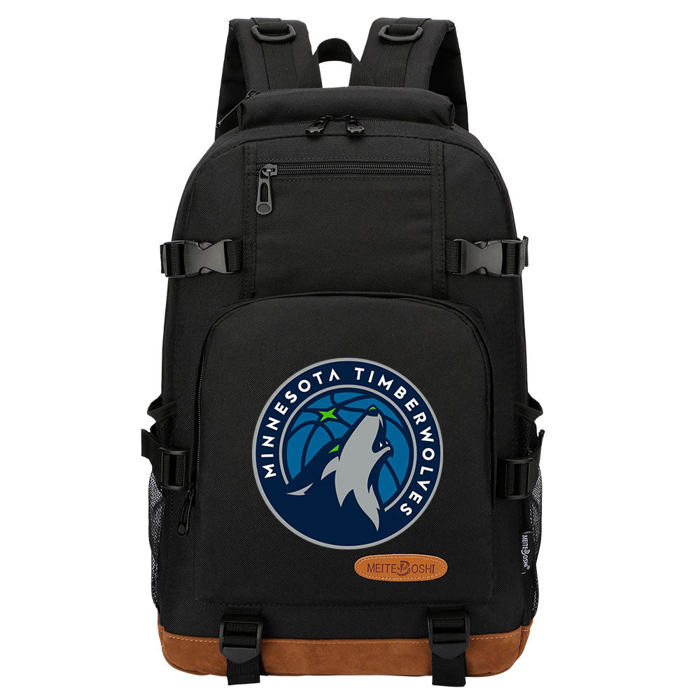 Minnesota Timberwolves Waterproof Backpack School Notebook Travel Bag