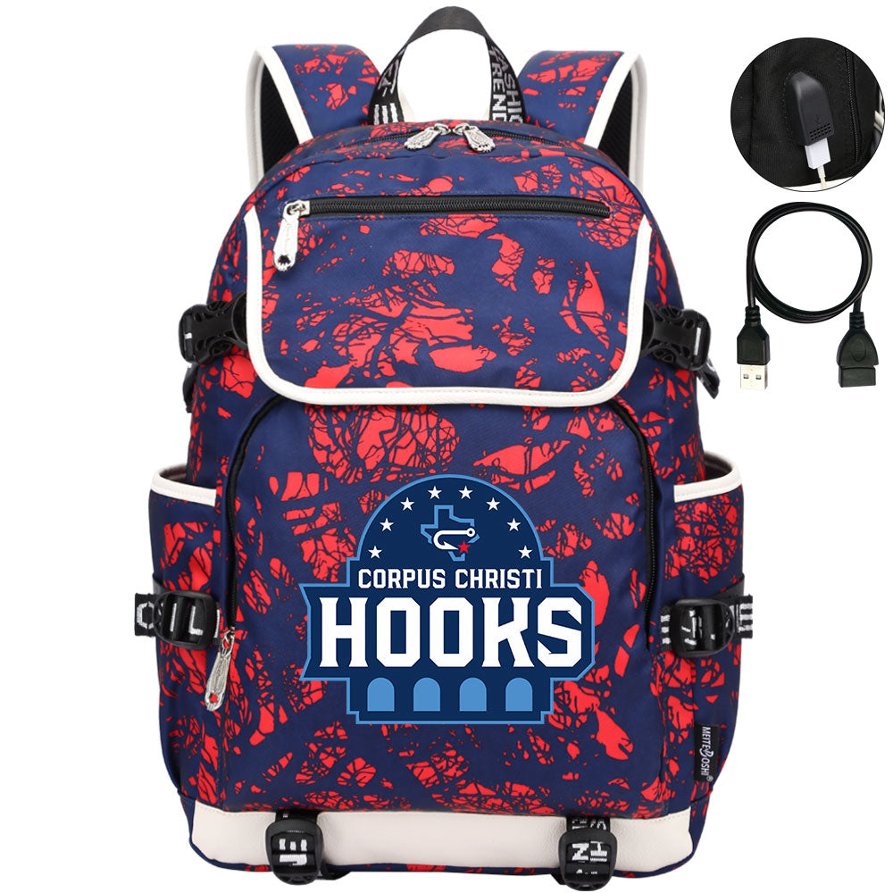 Corpus Christi Hooks Backpack School Notebook Travel Bags